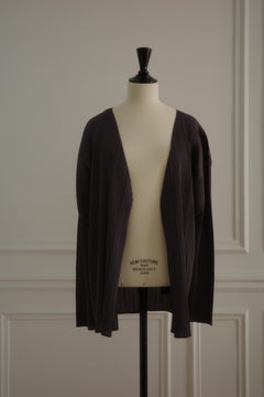 Issey Miyake Vintage Grey Pleated Jacket with Architectural Construction