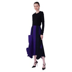 Issey Miyake Vintage F/S 1991 Farbblock-Blütenblattrock