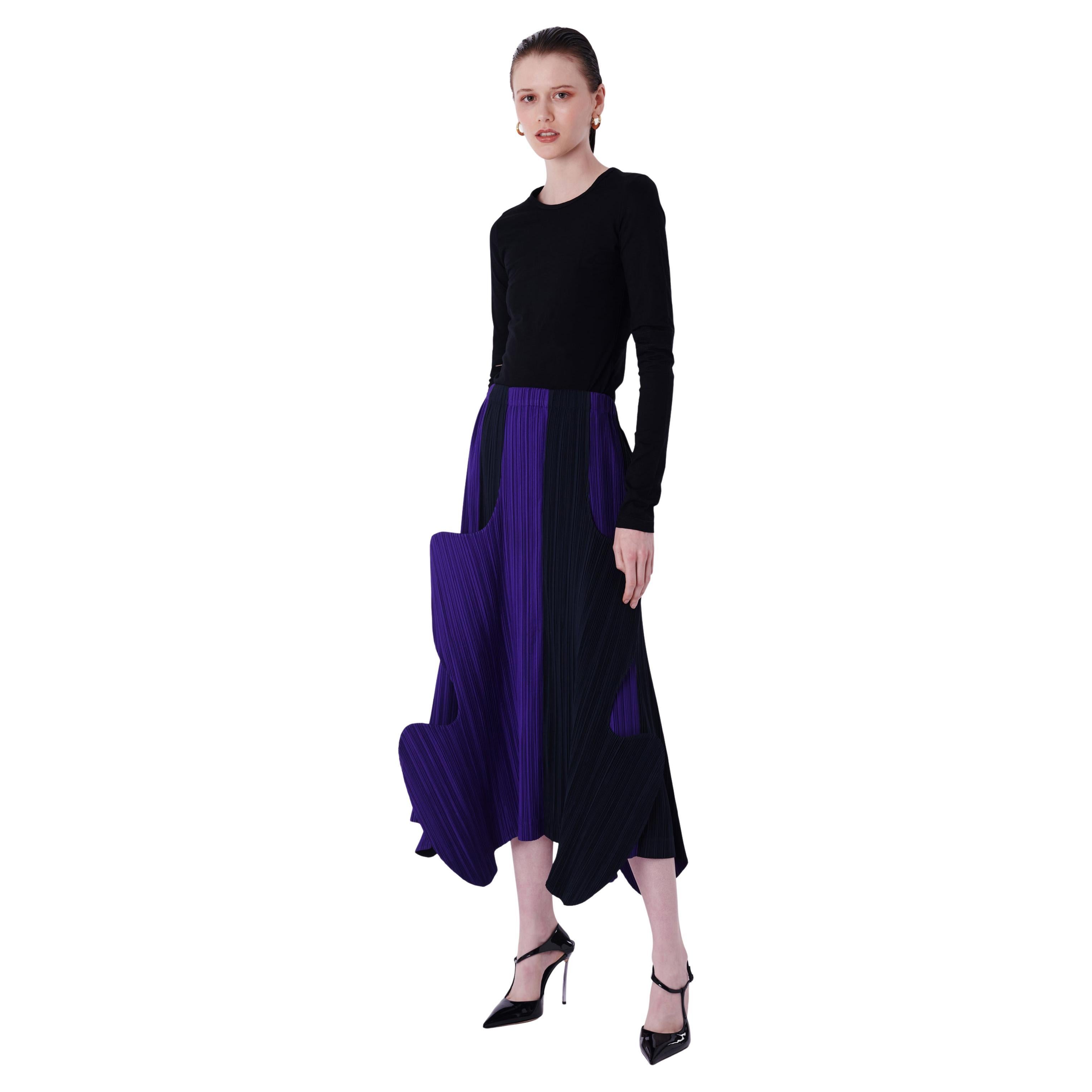 Falda de pétalos Issey Miyake Vintage S/S 1991 Color Block