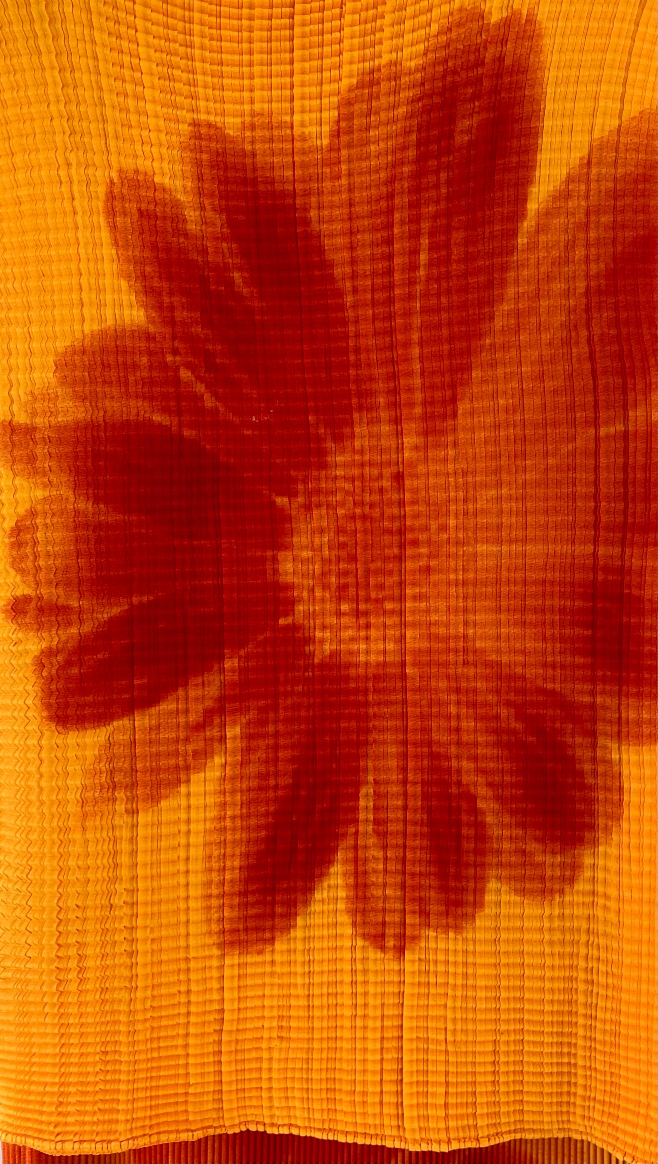 Vintage-Sonnenblumen-Oberteil und Rock von Issey Miyake 4