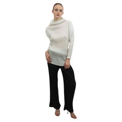 Issey Miyake White Pleated Dress/Tunic