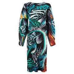Issey Miyake Women's Pleats Please Issey Miyake Abstract Pattern Midi Dress
