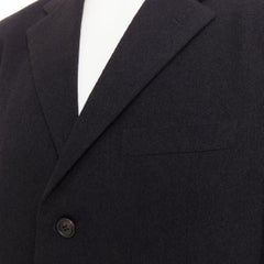 Issey Miyake blazer pantalon à poches rabattues en laine mélangée JP4 XL