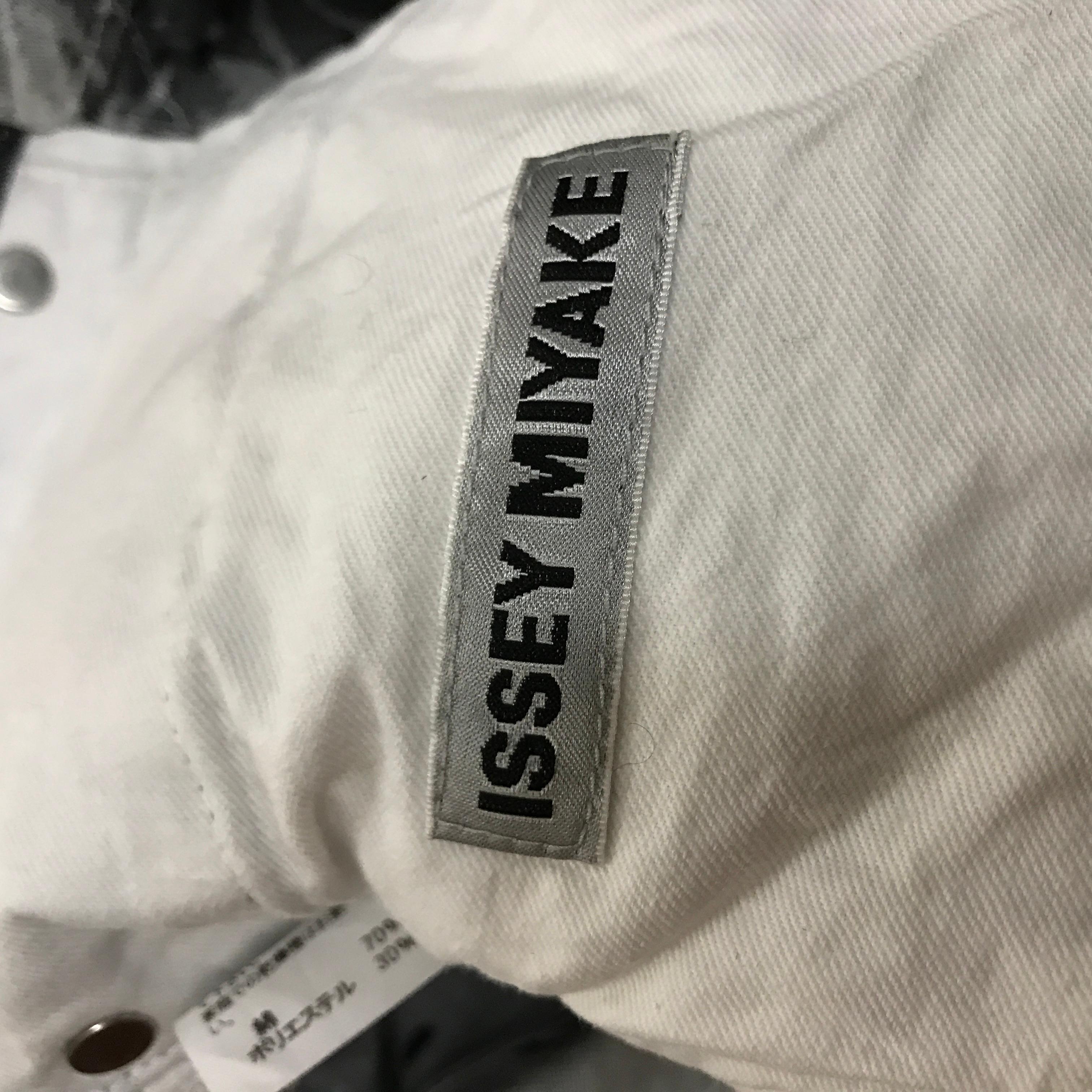 Issey Miyake Wool-Blended Straight Fit Pants For Sale 1