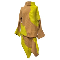 Issey Miyake Top + Gonna in Lana Taglia JP 2