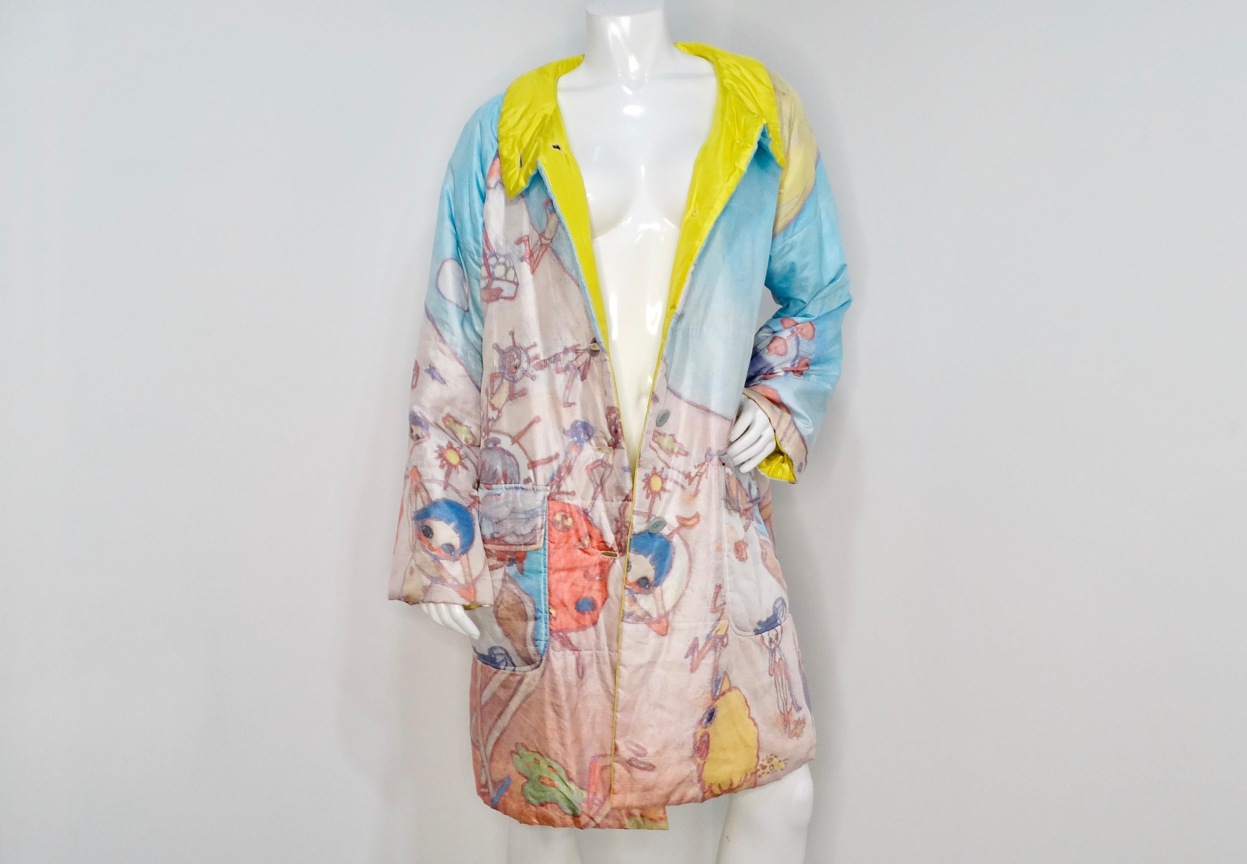 Issey Miyake x Aya Takano 2004 Runway Fantasy Print Puffer Coat 8