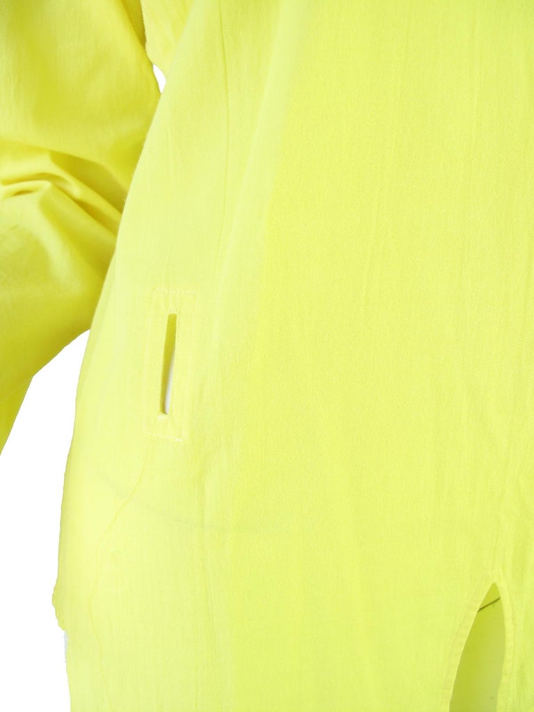 Issey Miyake Yellow Dress with Slits, 1990s For Sale at 1stDibs