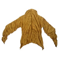 Issey Miyake Pleats Please Burnt Orange Blouse c 1990s