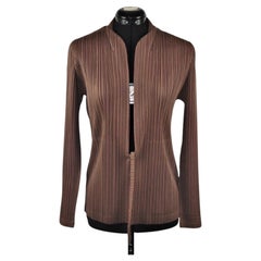 Issue Miayake Pleats Brown Cardigan