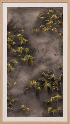"Boundary Layer I" Oil Pastel & Ink on Canvas