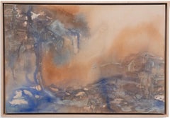 "Small Forest World" Ink & Acrylic on Canvas