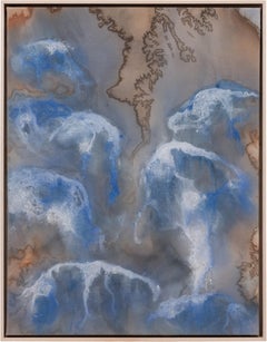 "Snowmelt I" Inchiostro e pigmento su tela