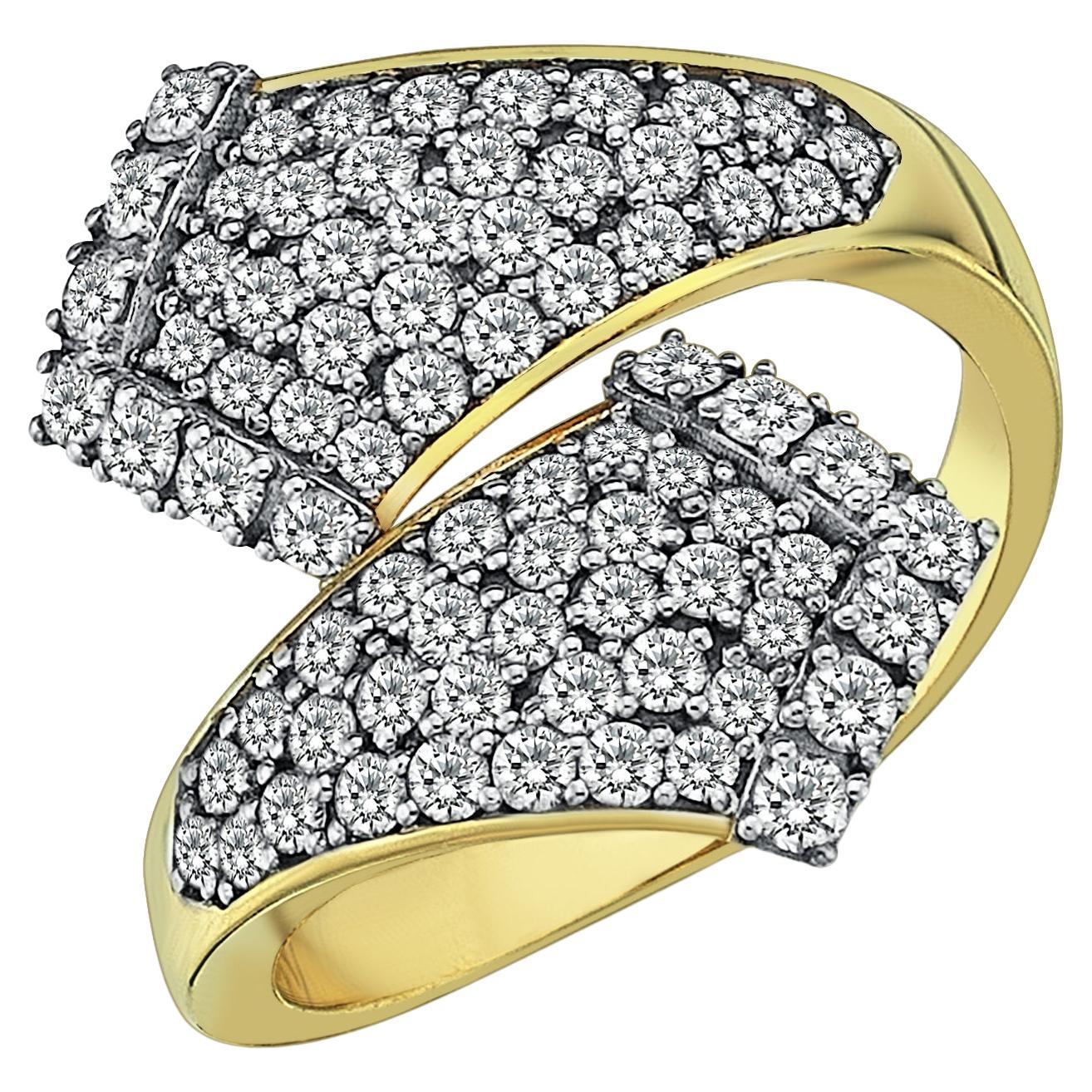 Istanbul handcrafted diamond and gold ring For Sale