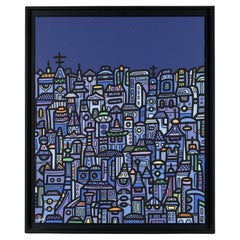 "Estambul", pintura sobre lienzo, del artista contemporáneo francés Lukas