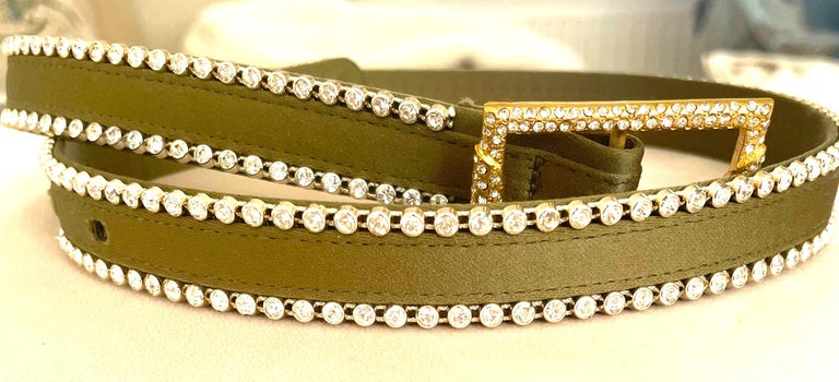 Istante by Gianni Versace 1990s Belt with Rhinestones  display picture 3