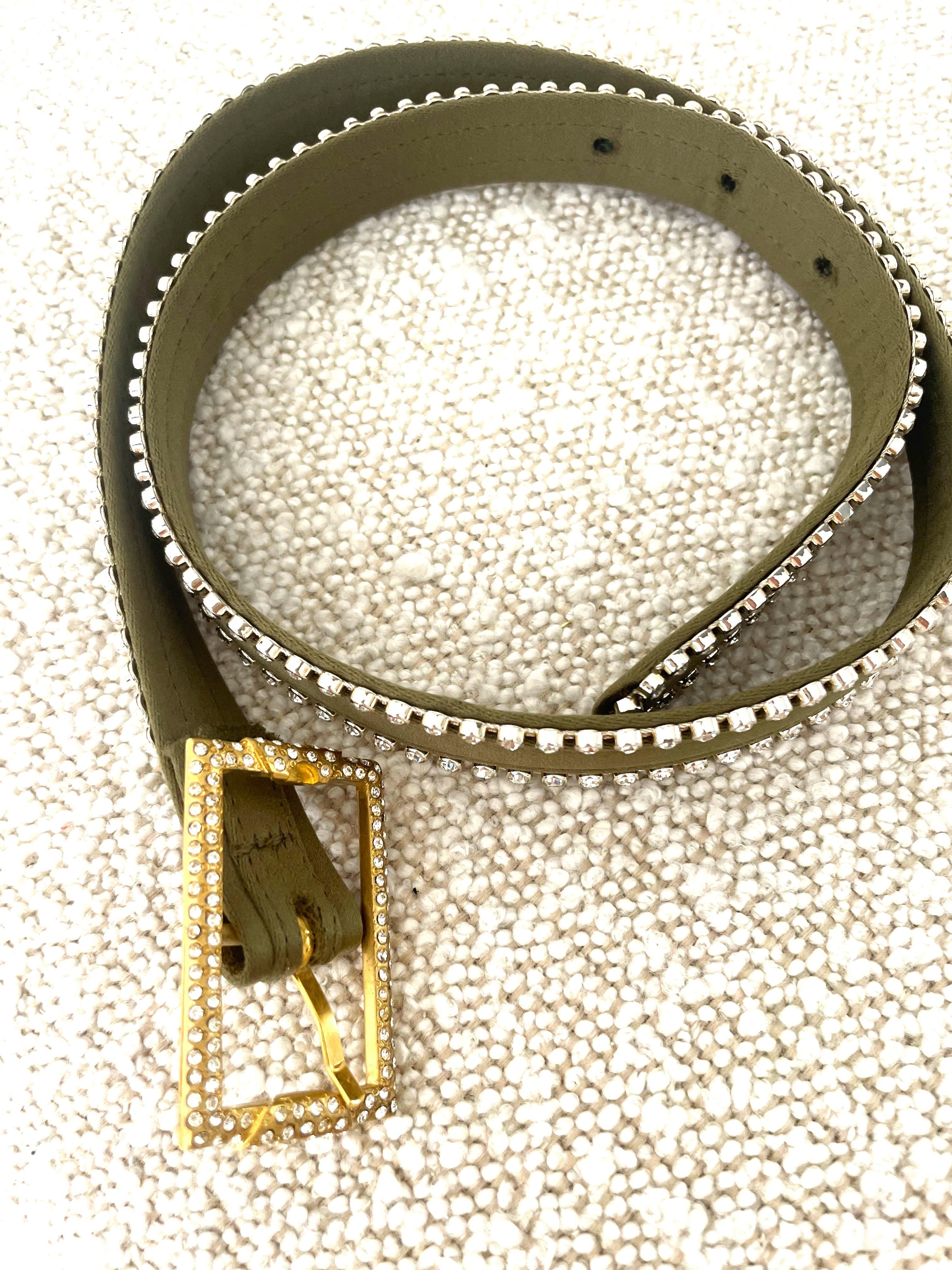 Donna Istante by Versace 1990 Cintura con strass da collezione in vendita