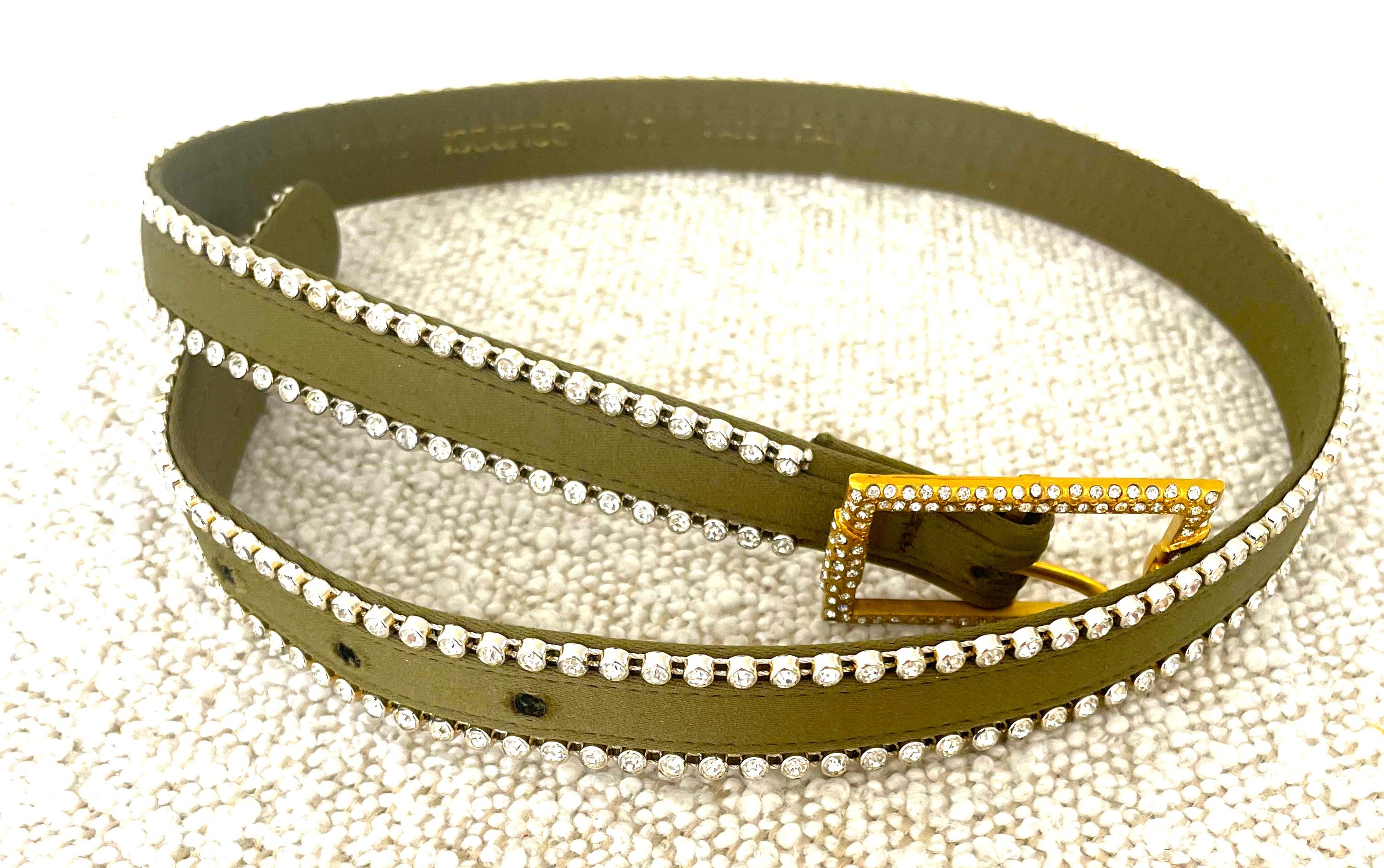 Istante by Versace 1990 Cintura con strass da collezione in vendita 1
