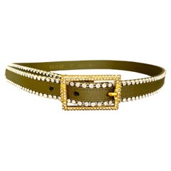 Istante by Gianni Versace Cinturón de los años 90 con brillantes Artículo de colección