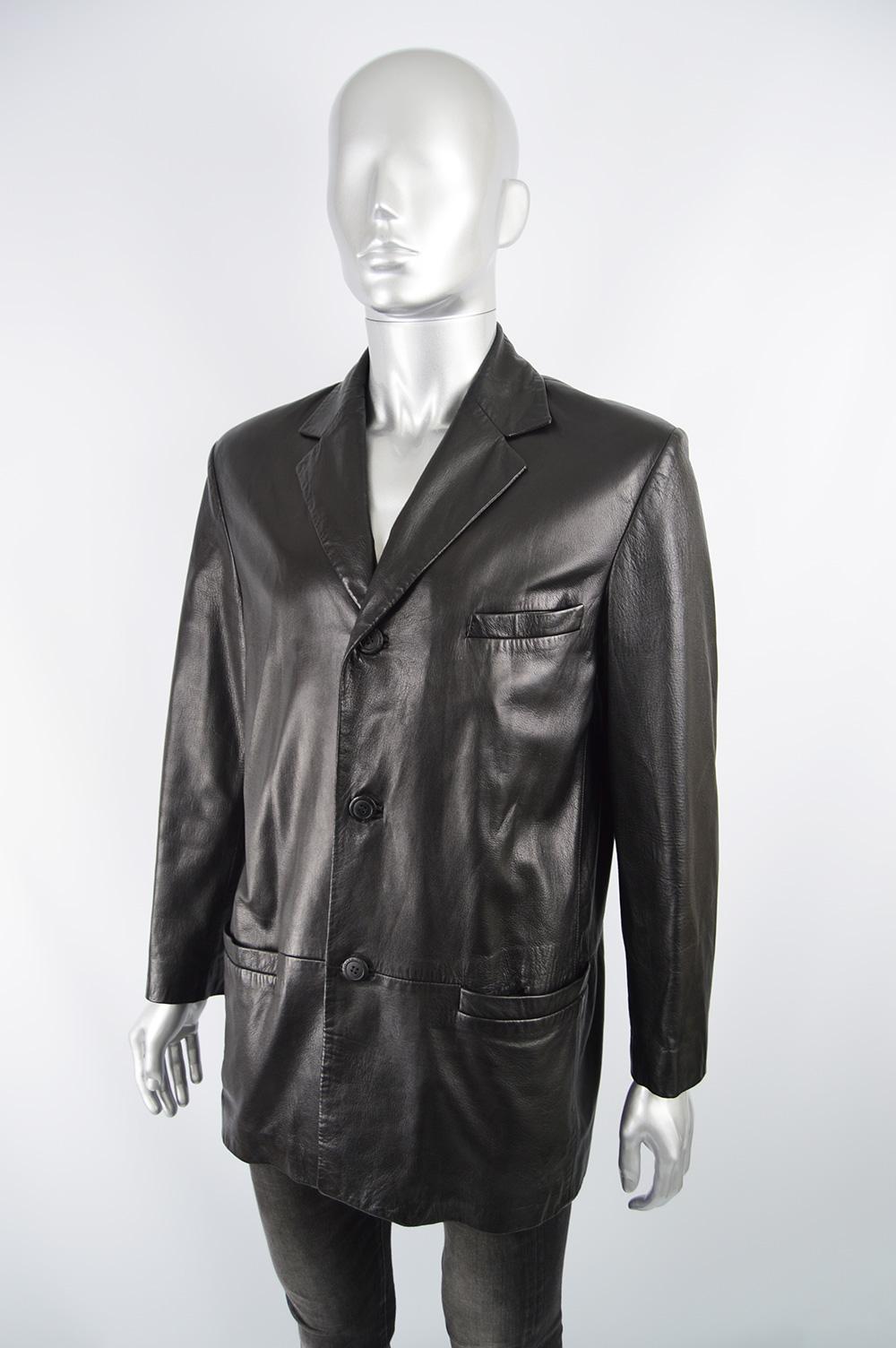 gianni versace vintage leather jacket