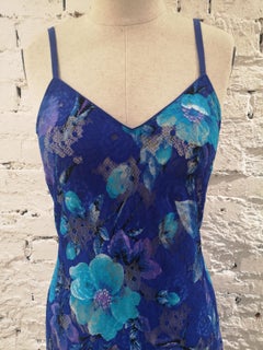 Istante by Gianni Versace multicoloured flower long dress