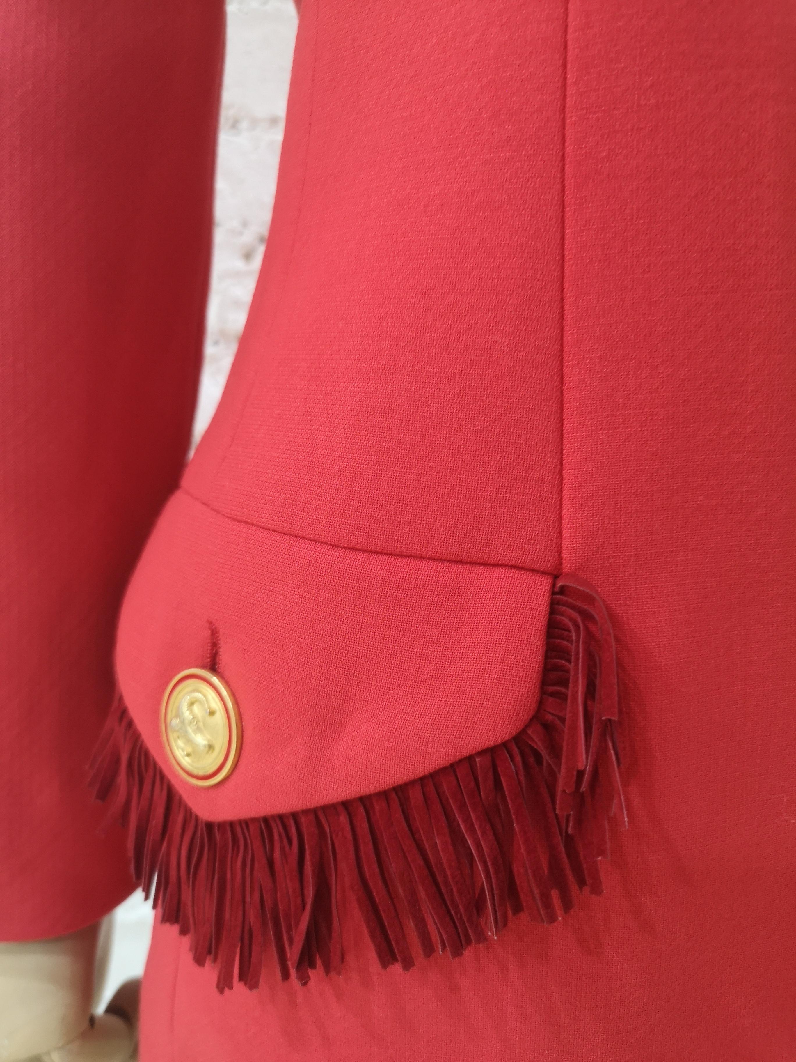 Istanti by Versace Aries red jacket  In Excellent Condition In Capri, IT