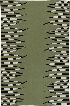 Tapis Istrice à points de chaîne en laine cachemire conçu par Barbara Frua