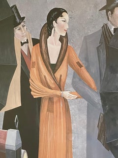 Istvan Bernath, Set of 2 Art Deco Lithographs, Icart Vendor Gallery, Los Angeles