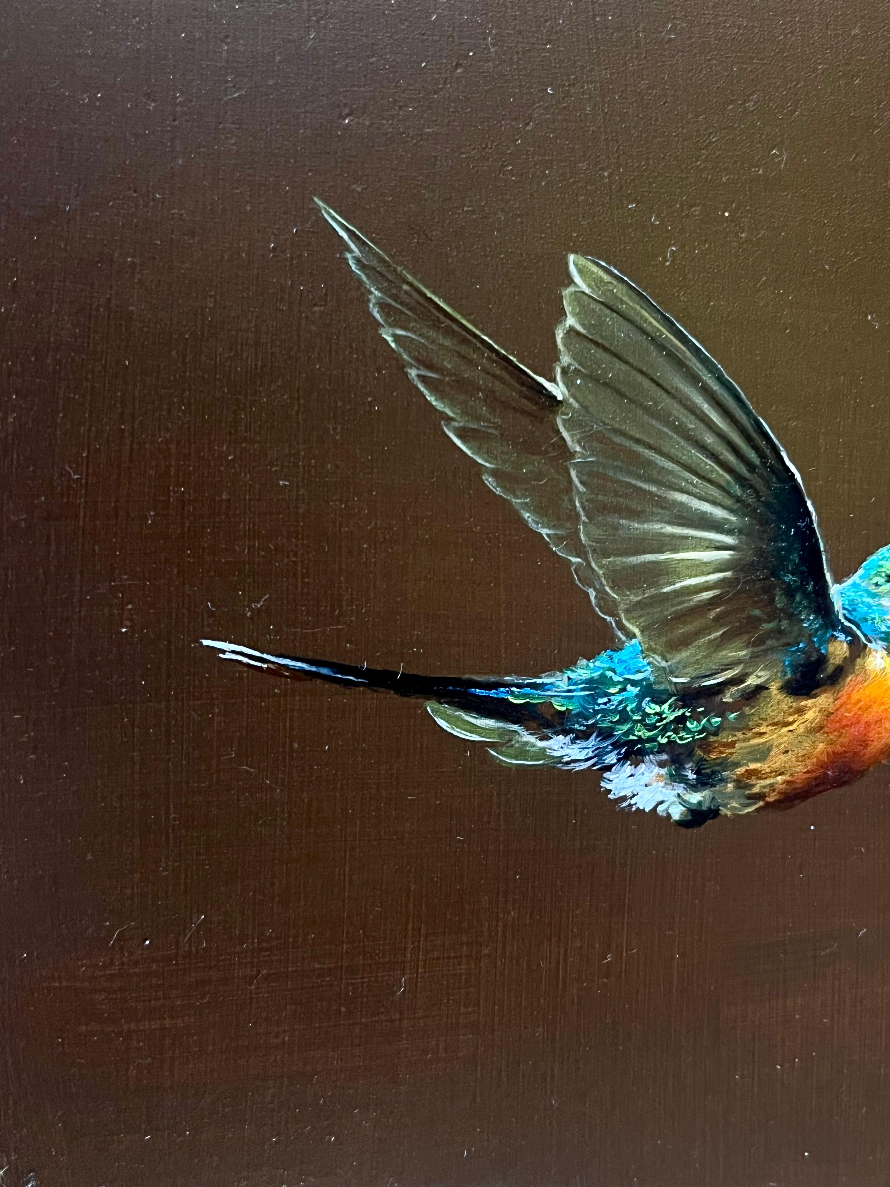 Colibrì - Painting Contemporaneo di Istvan Brinza
