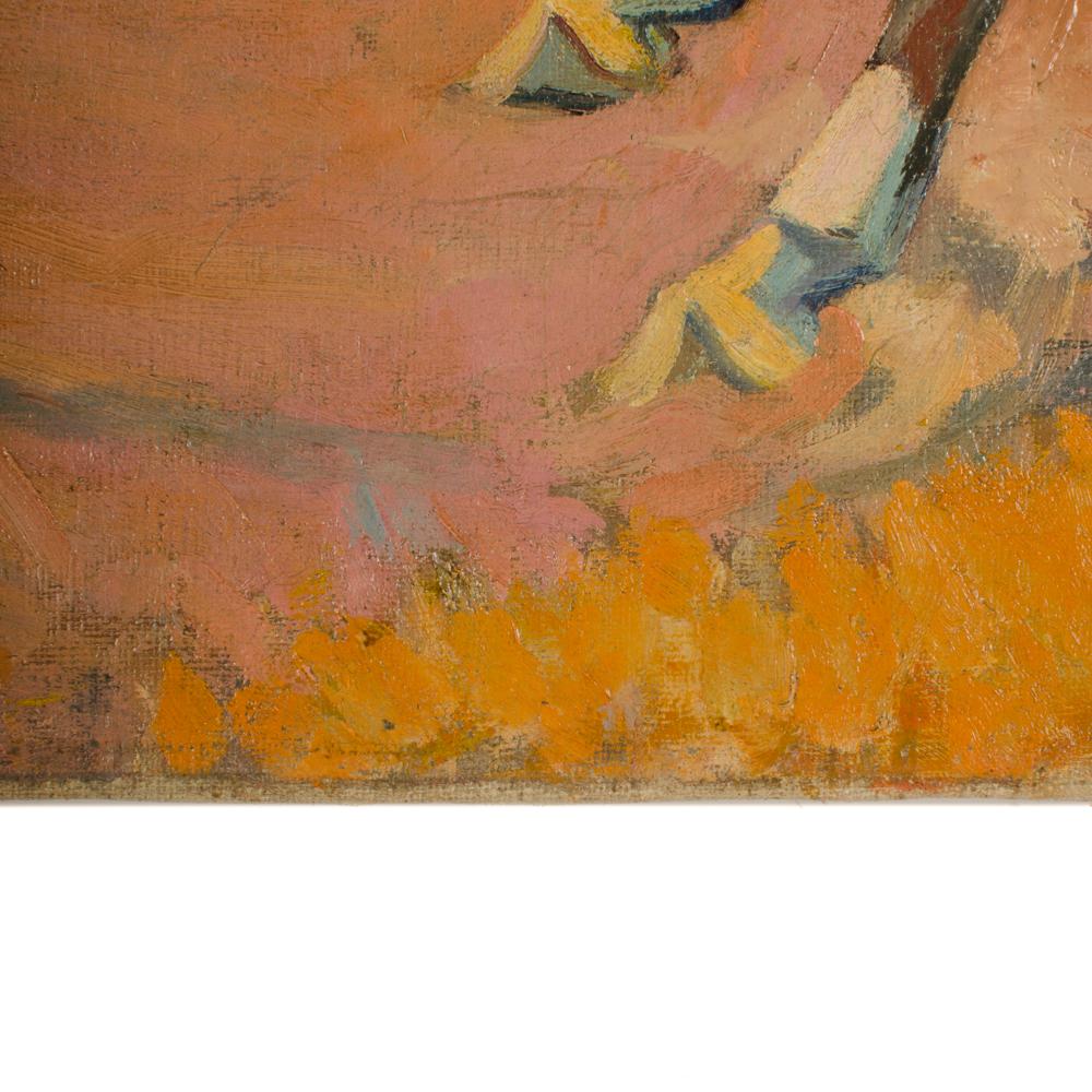 Istvn Csengery ( Budapest, geb. 1887 - gest. 1946) Gemälde „Horse Chase“.  im Angebot 3