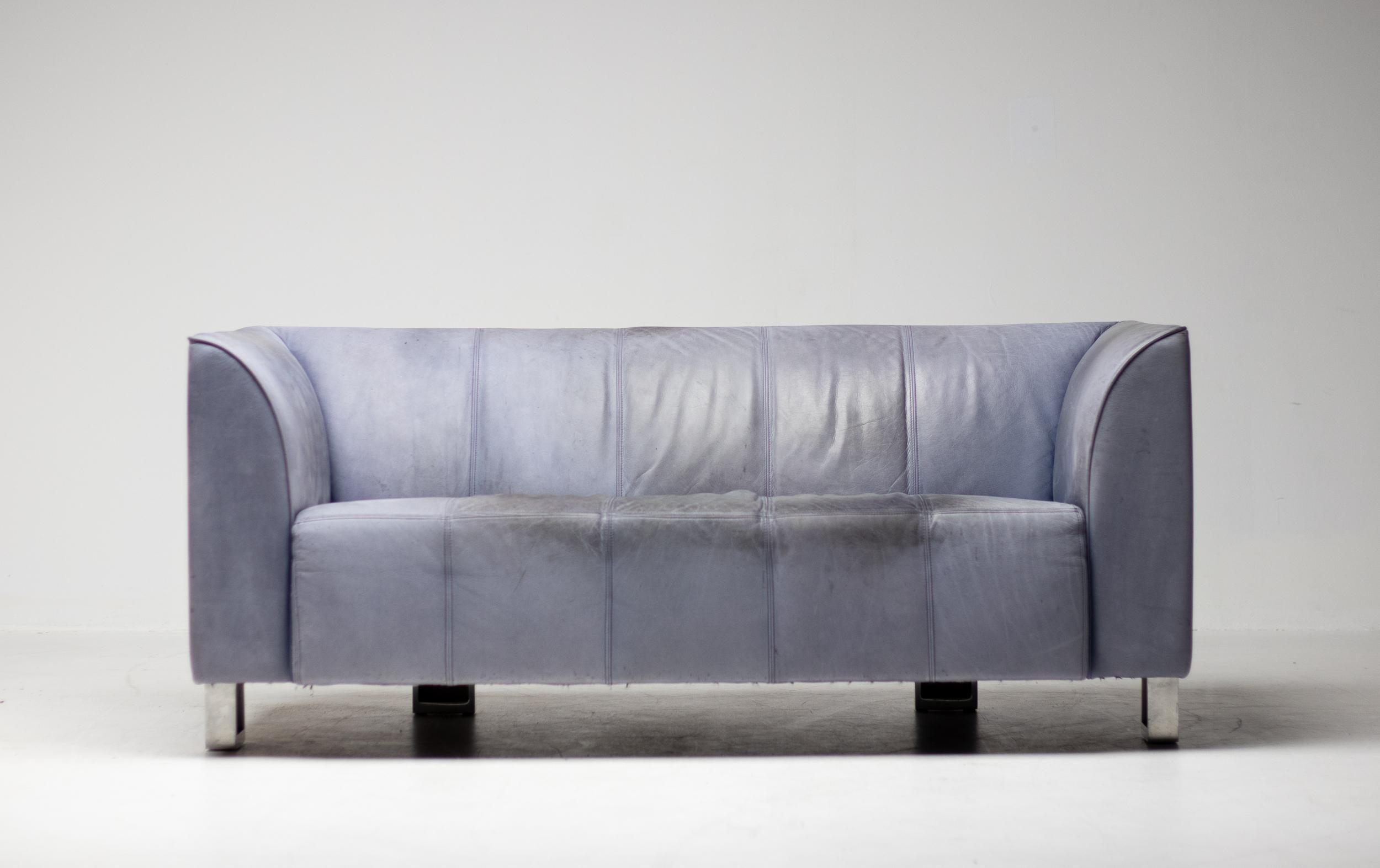 ISU Sofa in Buffalo Leather by Shigeru Uchida, 1995 3