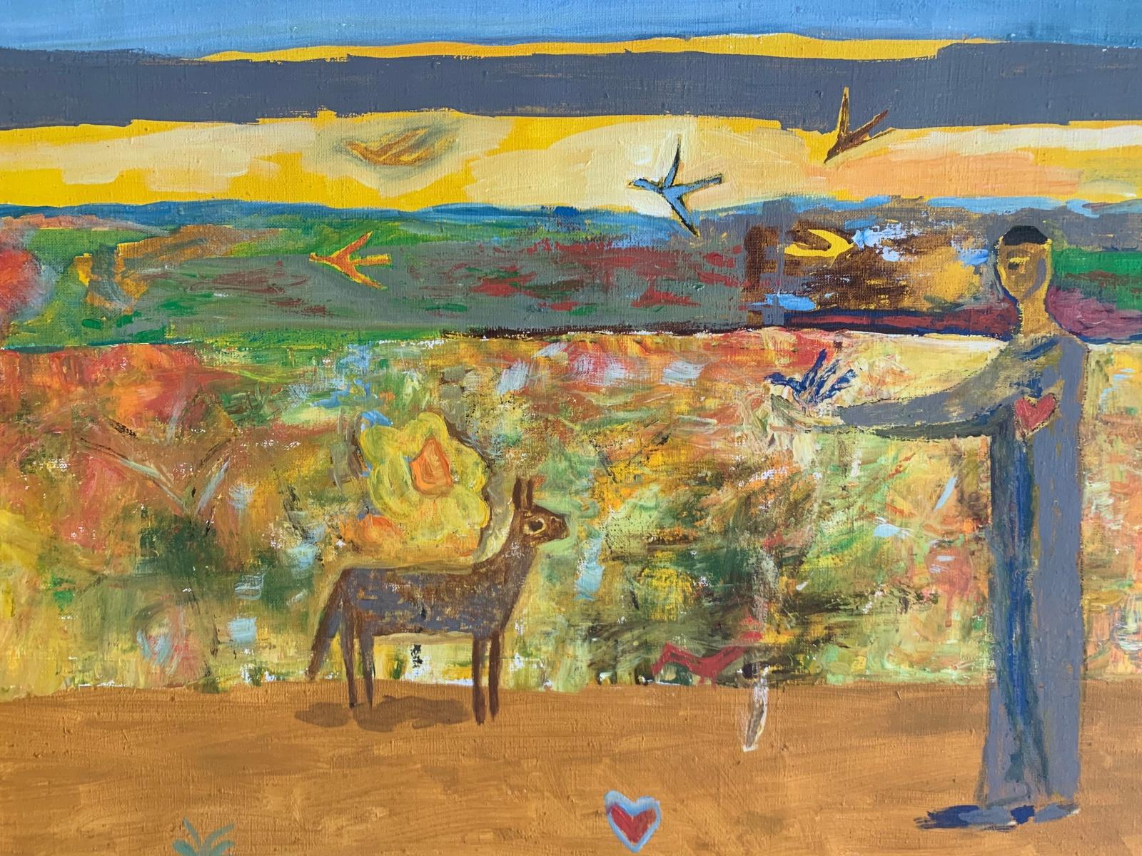 San Francisco. Pintura figurativa al óleo, Paisaje, Colorido, Vibrante, Retrato - Painting Otro estilo de arte de Iszchan Nazarian