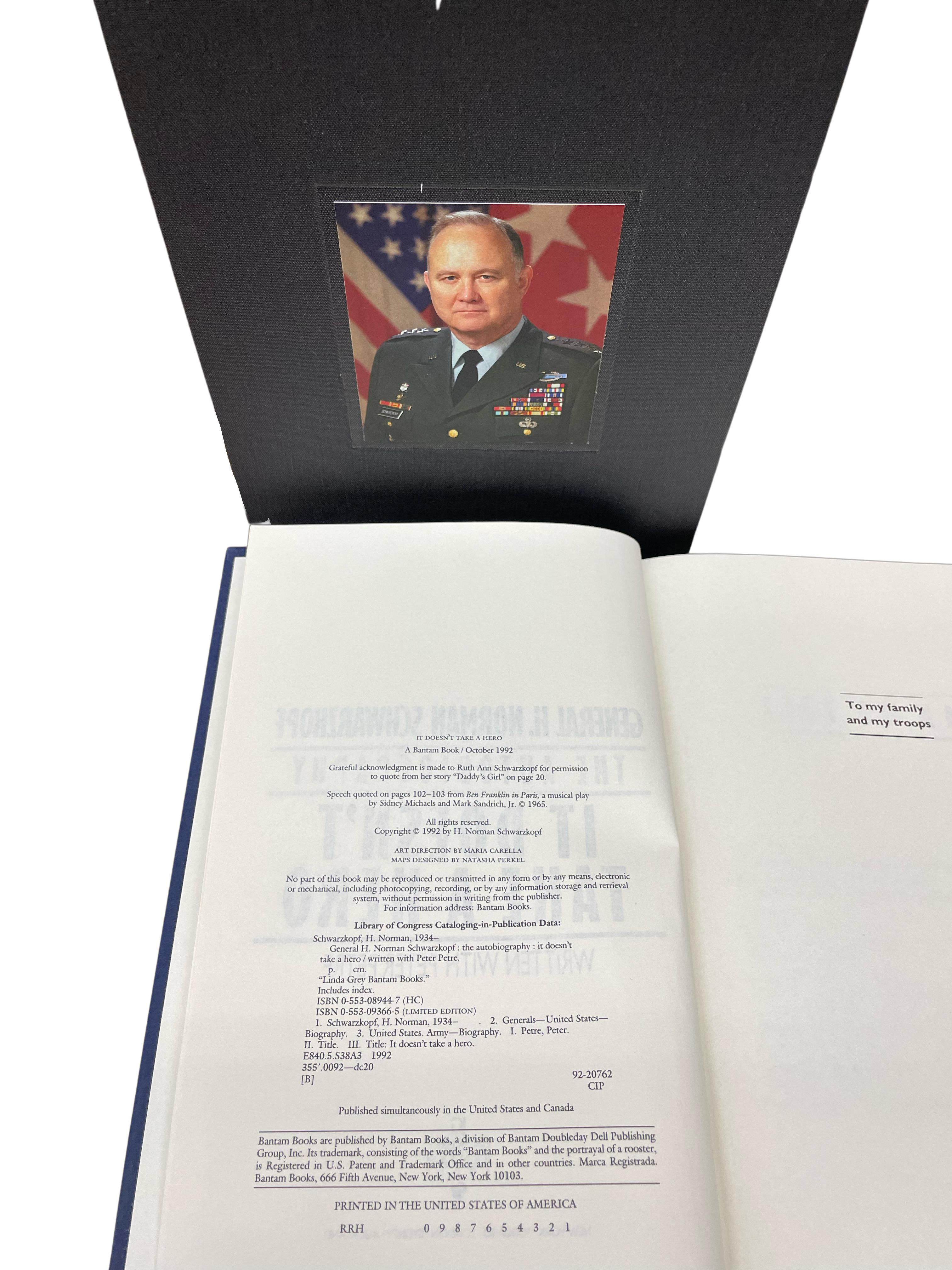 American It Doesn't Take a Hero, Signed by Norman Schwarzkopf, First Edition, 1992