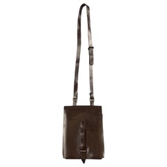 dark brown crossbody bag IT TIERRE Dark Brown Vinyl Crossbody Bag