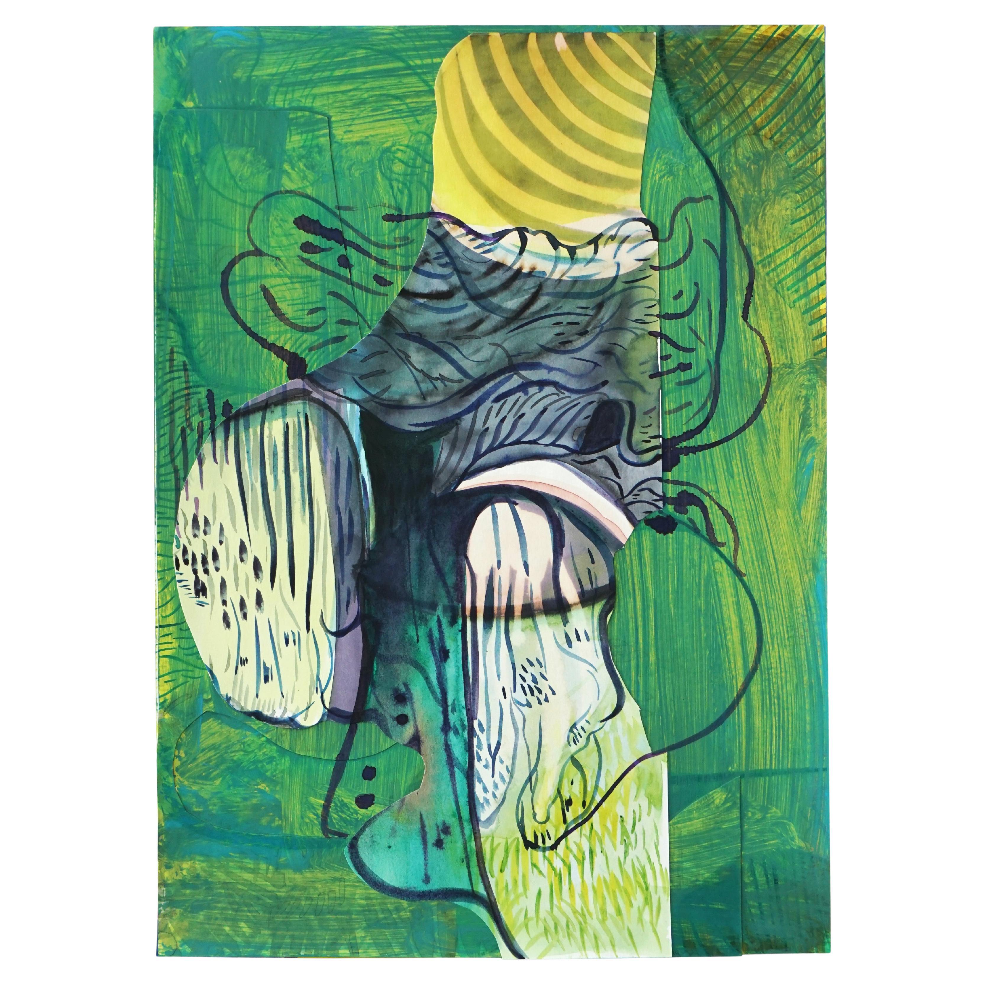 It Was a Time of Suspended Action 2019-20 Tempera e acrilico su carta di A. Roma