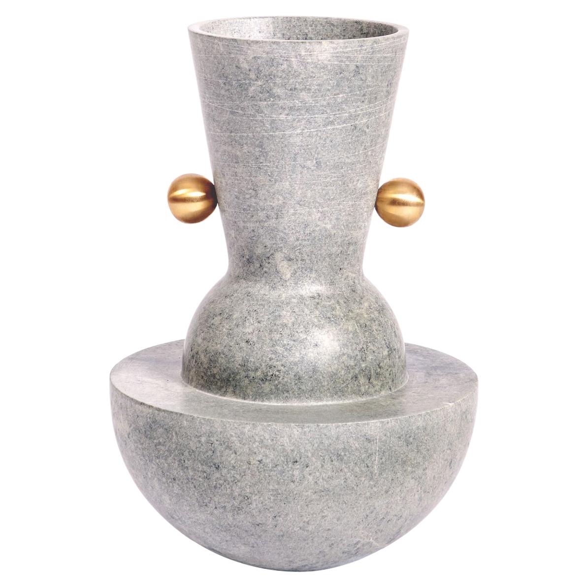 Vase Ita 1, Soapstone par Alva Design
