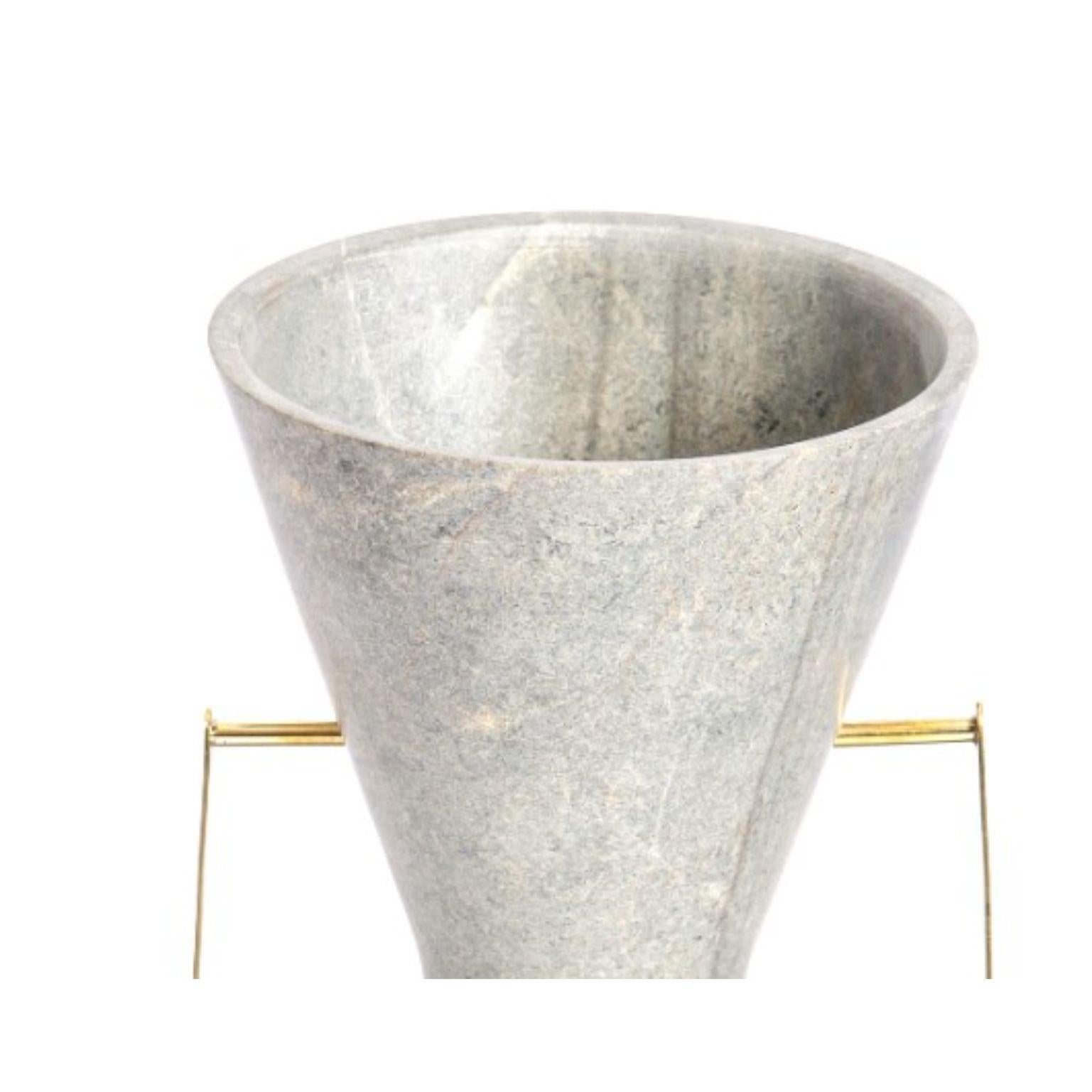 Modern Ita 2, Soapstone Vase by Alva Design For Sale