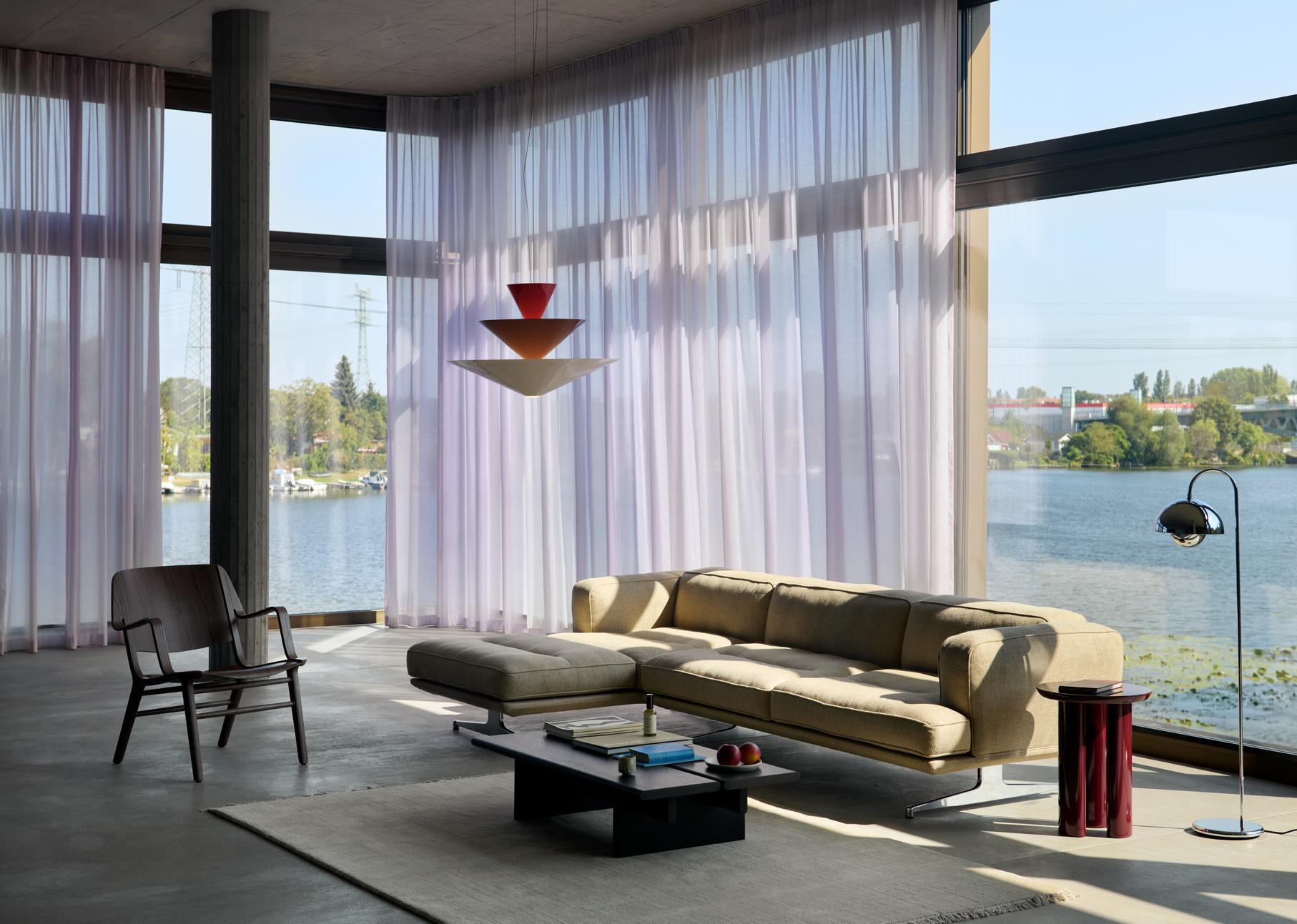 Displaying a distinct visual weight, the low profile of the Ita coffee table succeeds in grounding every space it occupies. An open plane suited to displaying books and meaningful objects, the table introduces a warm significance to lounges and