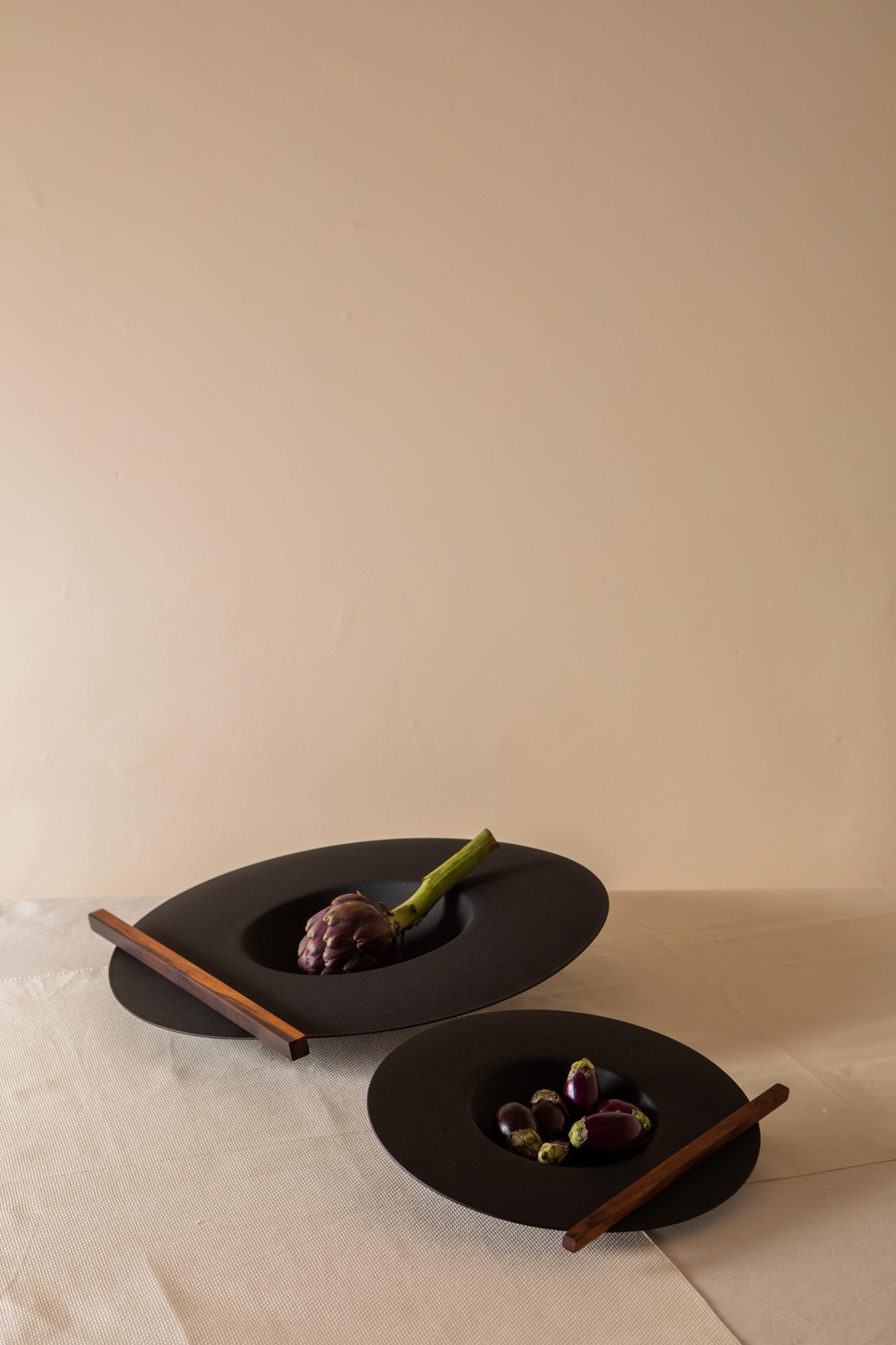 Powder-Coated Itabira Centerpieces (Set of 2) by Estúdio Dentro, Brazilian Contemporary Design For Sale