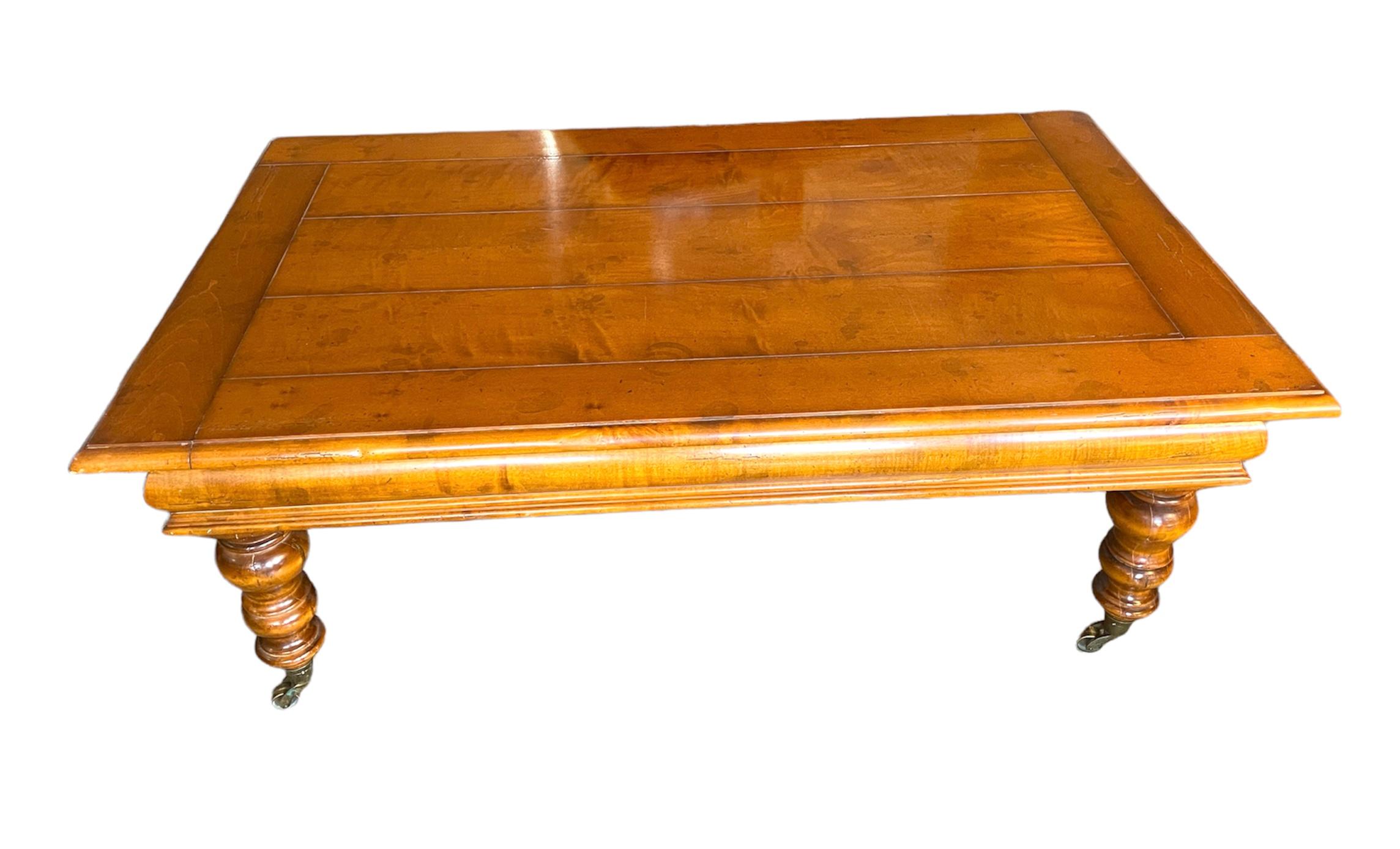  Maple Coffee Table by Milling Road for Baker Furniture In Good Condition In Jupiter, FL