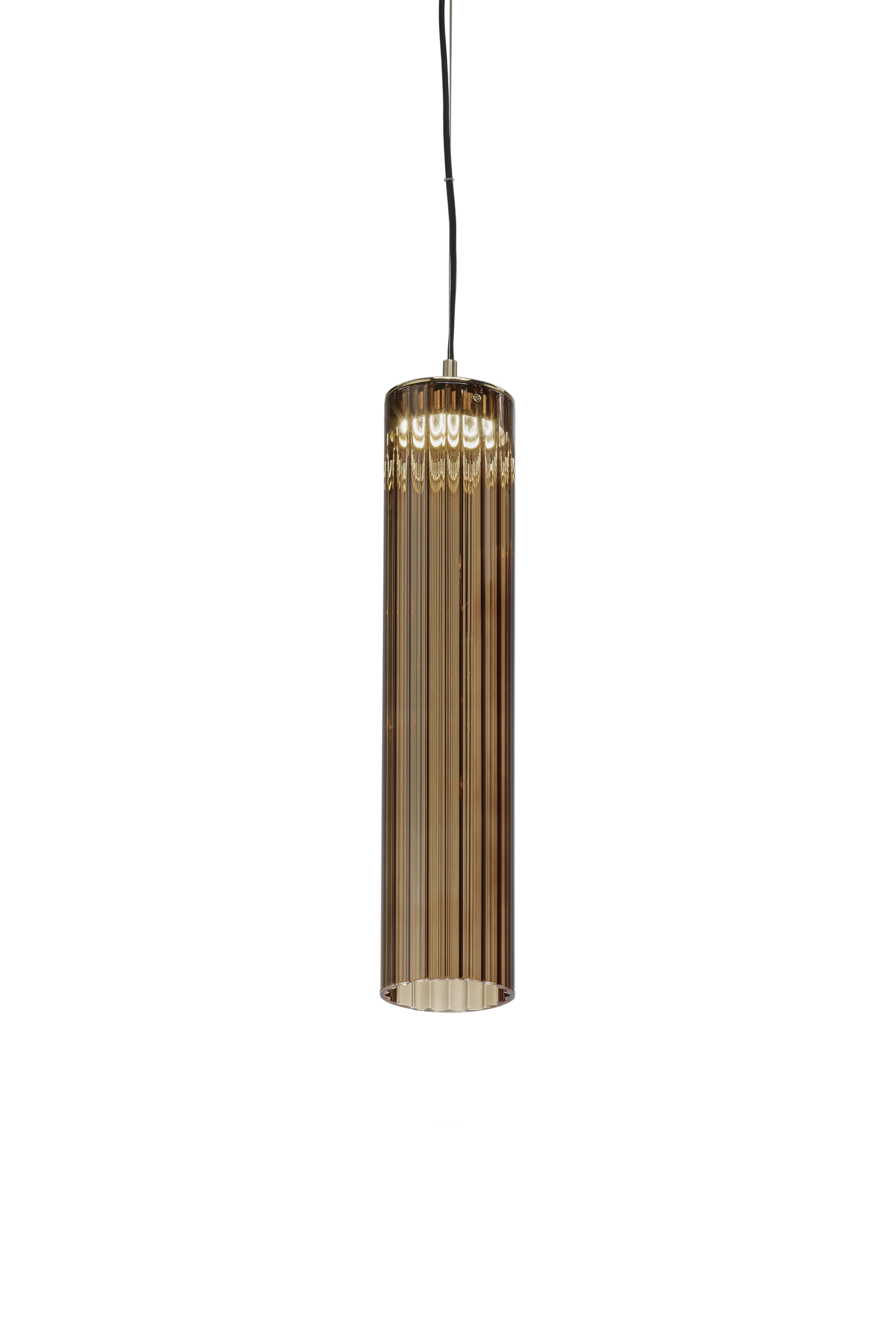 XXI secolo e contemporaneo Lampada a sospensione Itala S1 Medium Transparent di Euroluce Lampadari in vendita