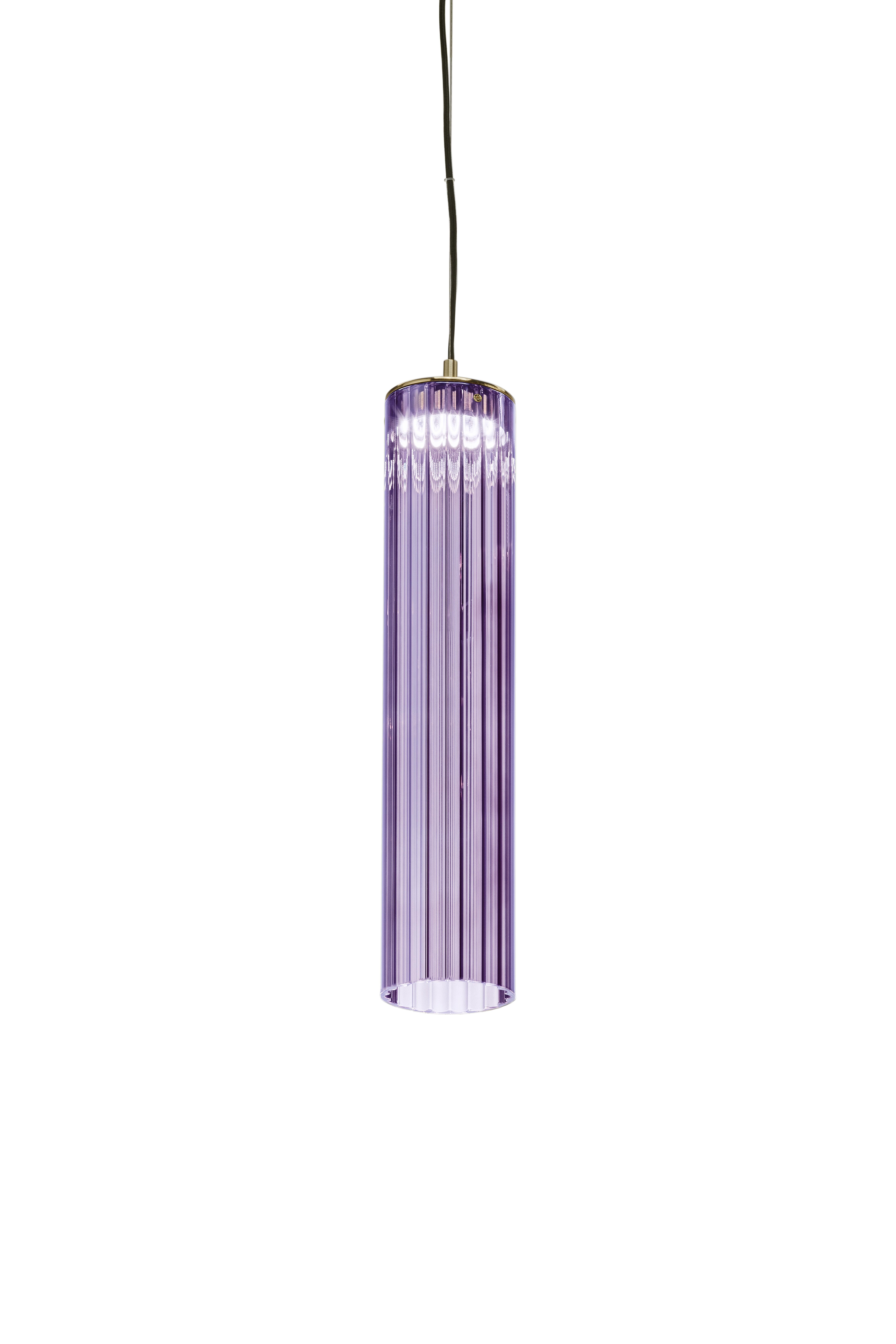 Metallo Lampada a sospensione Itala S1 Medium Transparent di Euroluce Lampadari in vendita