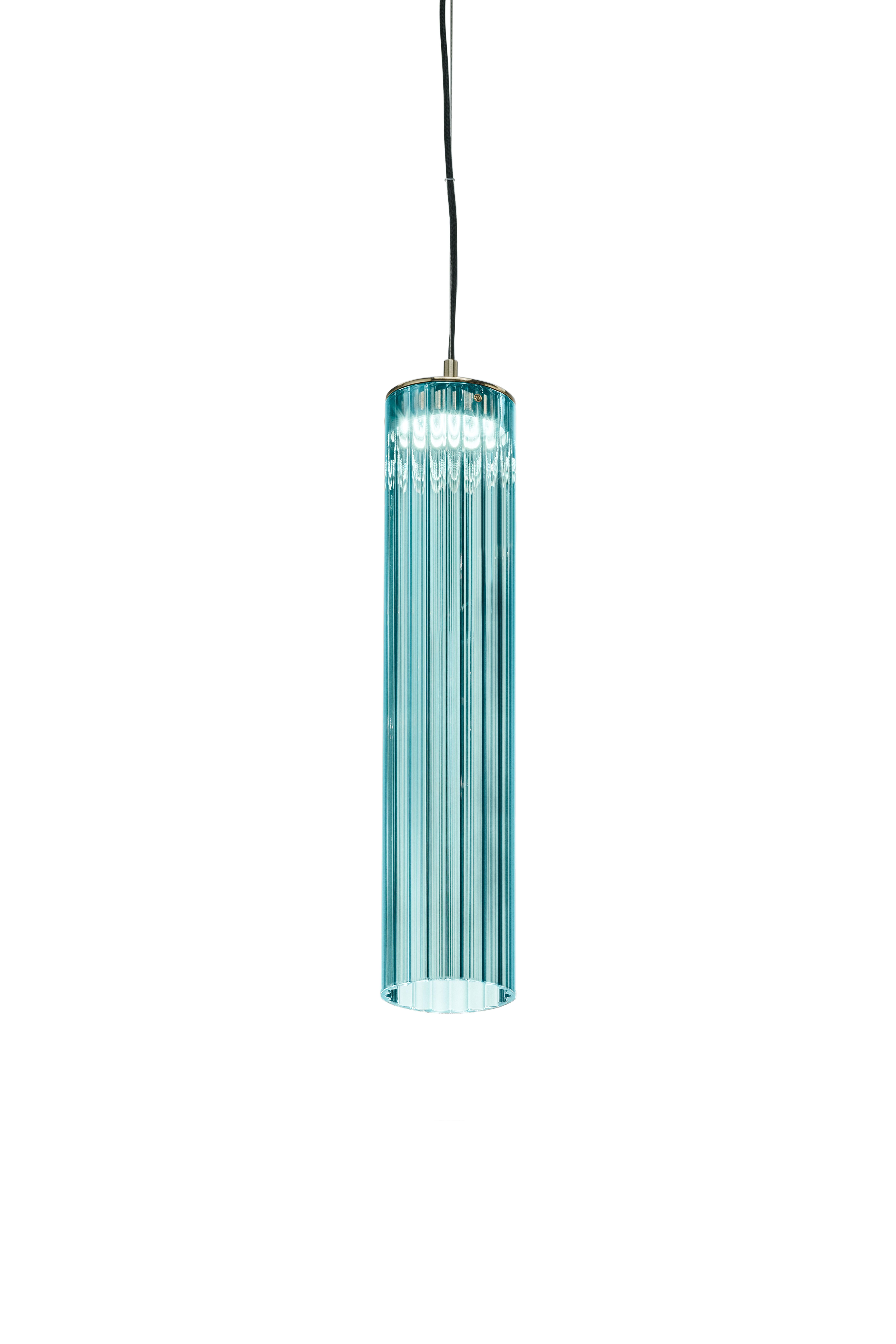 Metallo Lampada a sospensione Itala S1 Medium Violet di Euroluce Lampadari in vendita