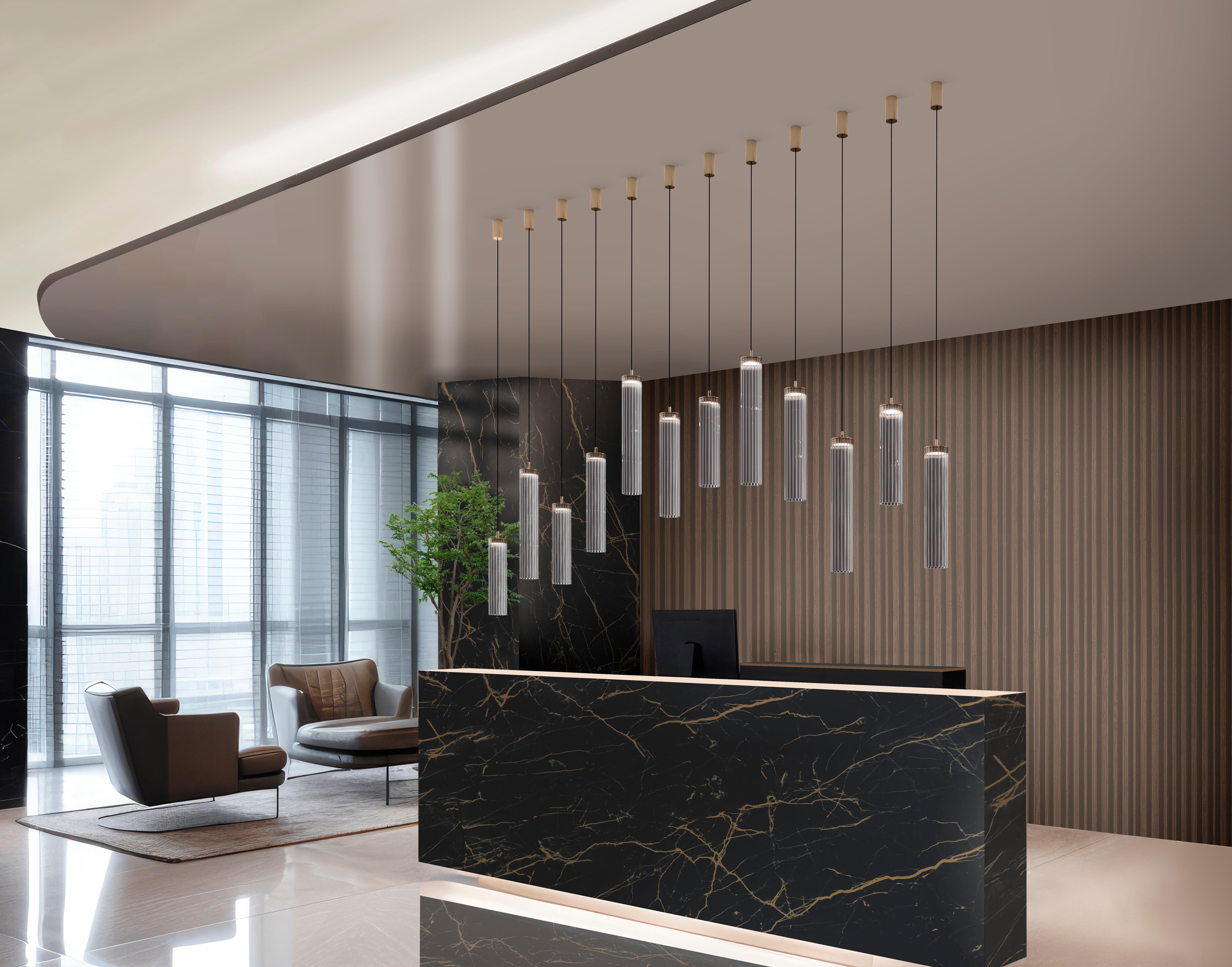Altro Itala S1 Piccola Lampada a Sospensione Trasparente di Euroluce Lampadari in vendita