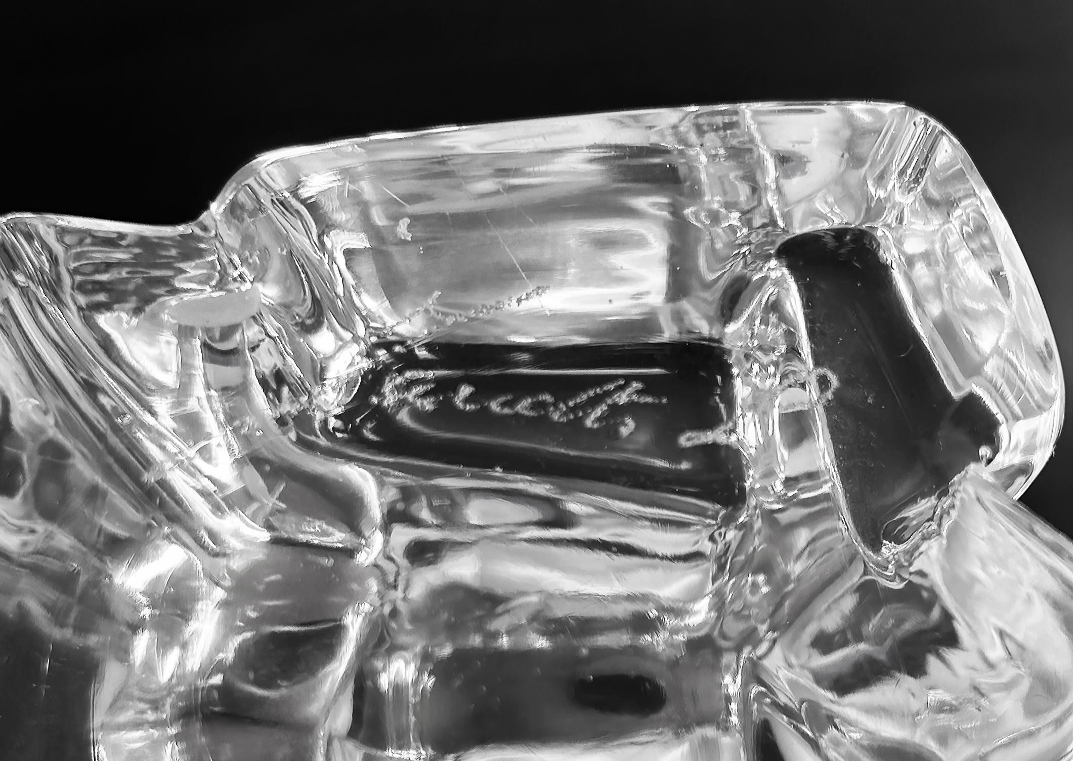 Licio Zanetti Murano Glass Sommerso Lattimo Escultura de delfín Italia circa 1980 en venta 1