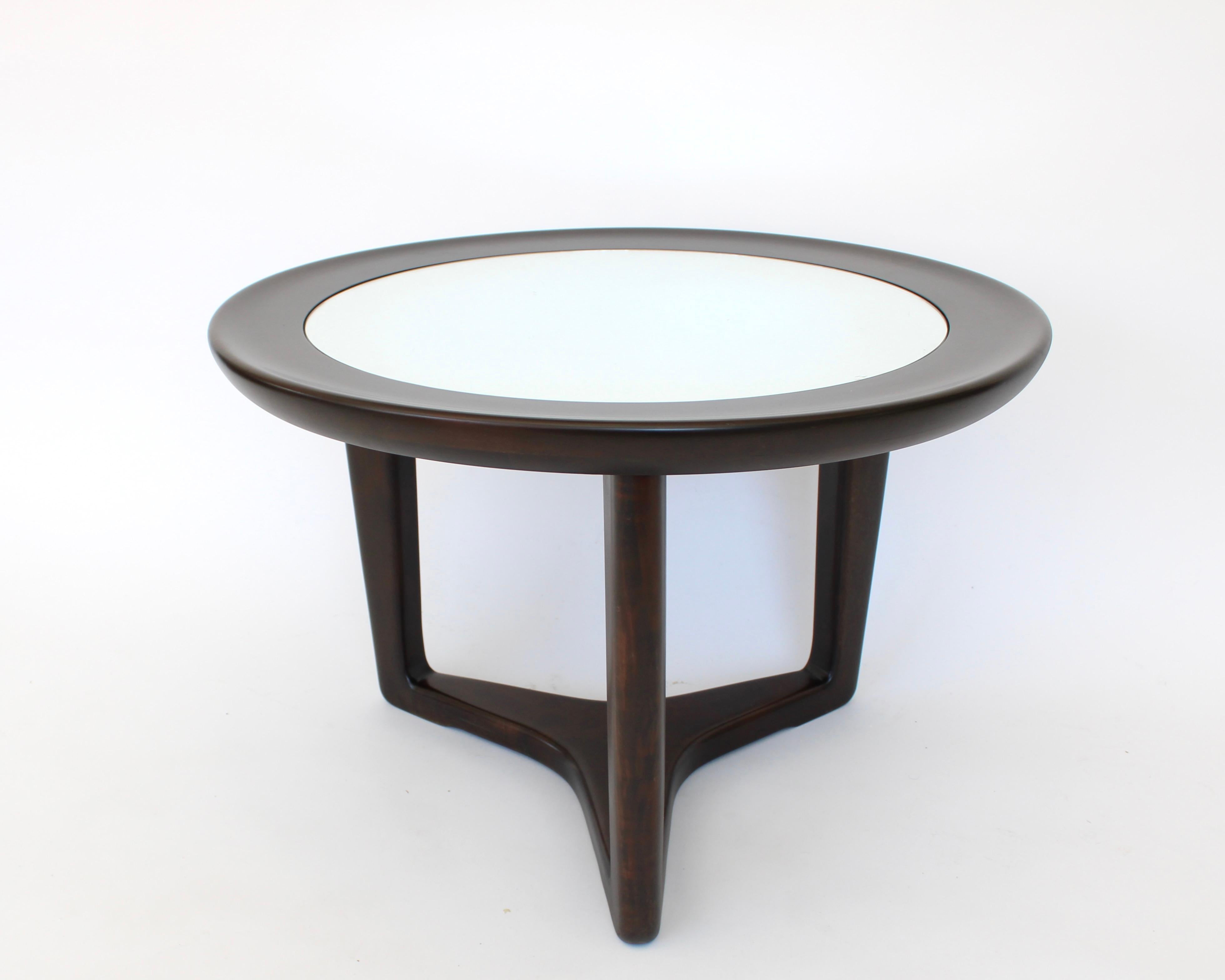 Tavolino Italain Attribuito a Gio Ponti Legno di mogano In condizioni buone in vendita a Chicago, IL
