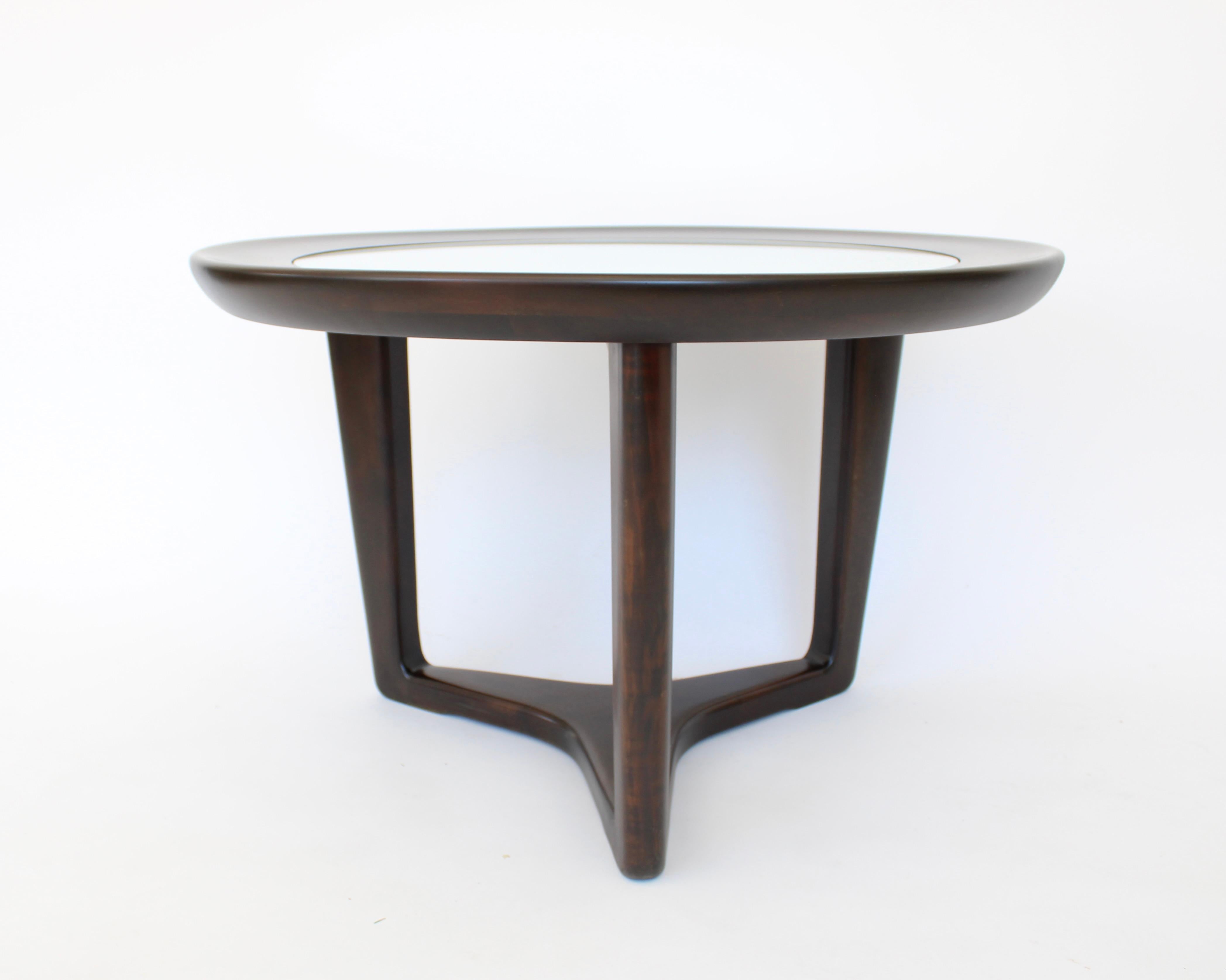 Tavolino Italain Attribuito a Gio Ponti Legno di mogano in vendita 1