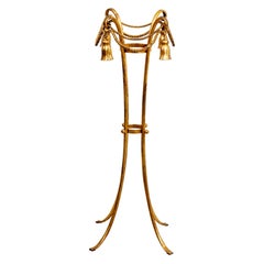 Italain Gilt Rope and Tassel Plant Stand