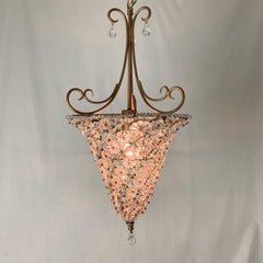 Italain Glass Beaded Pendant Light