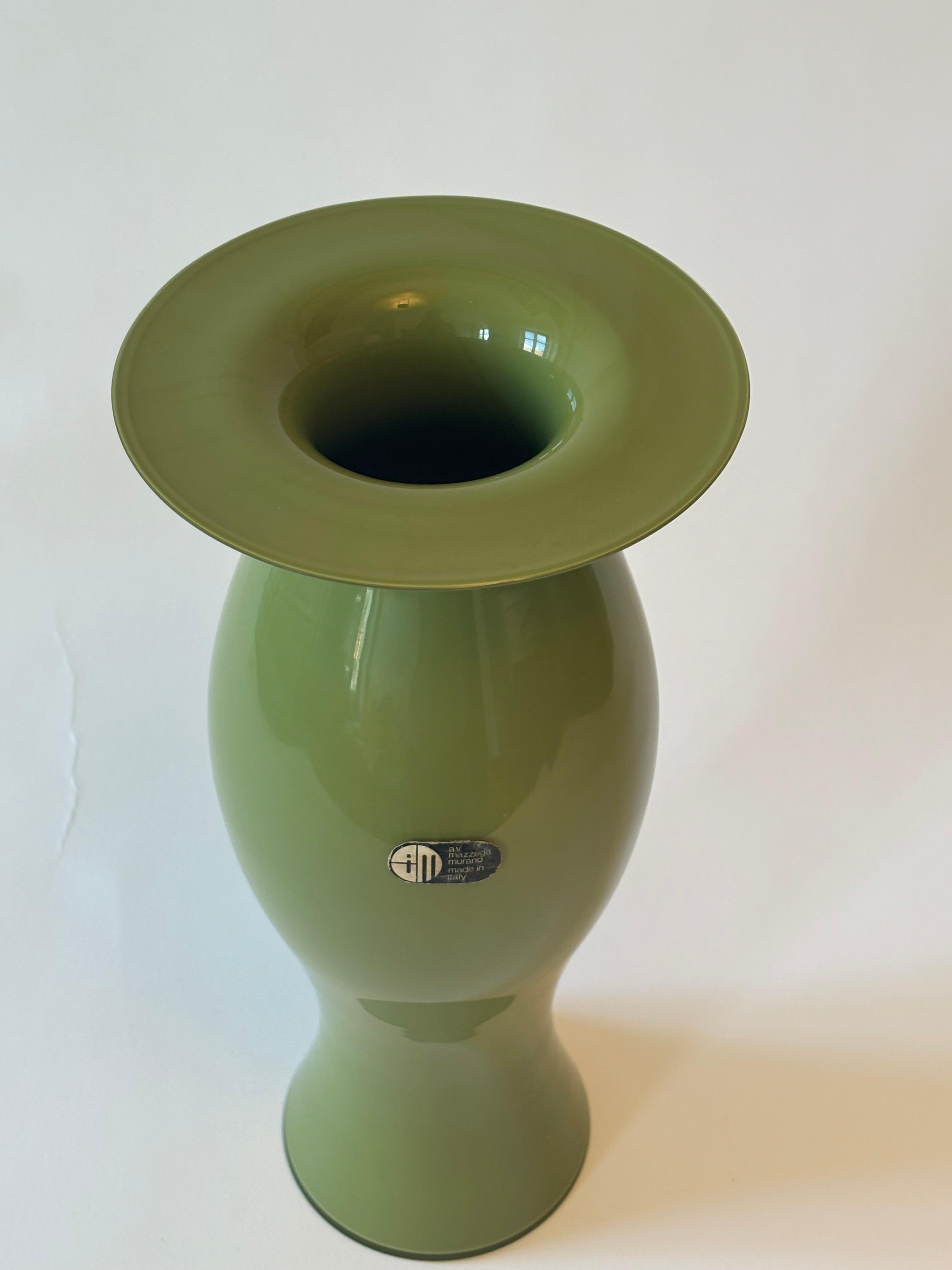 Vase aus italienischem Muranoglas von Carlo Nason für A. V. Mazzega (Moderne) im Angebot