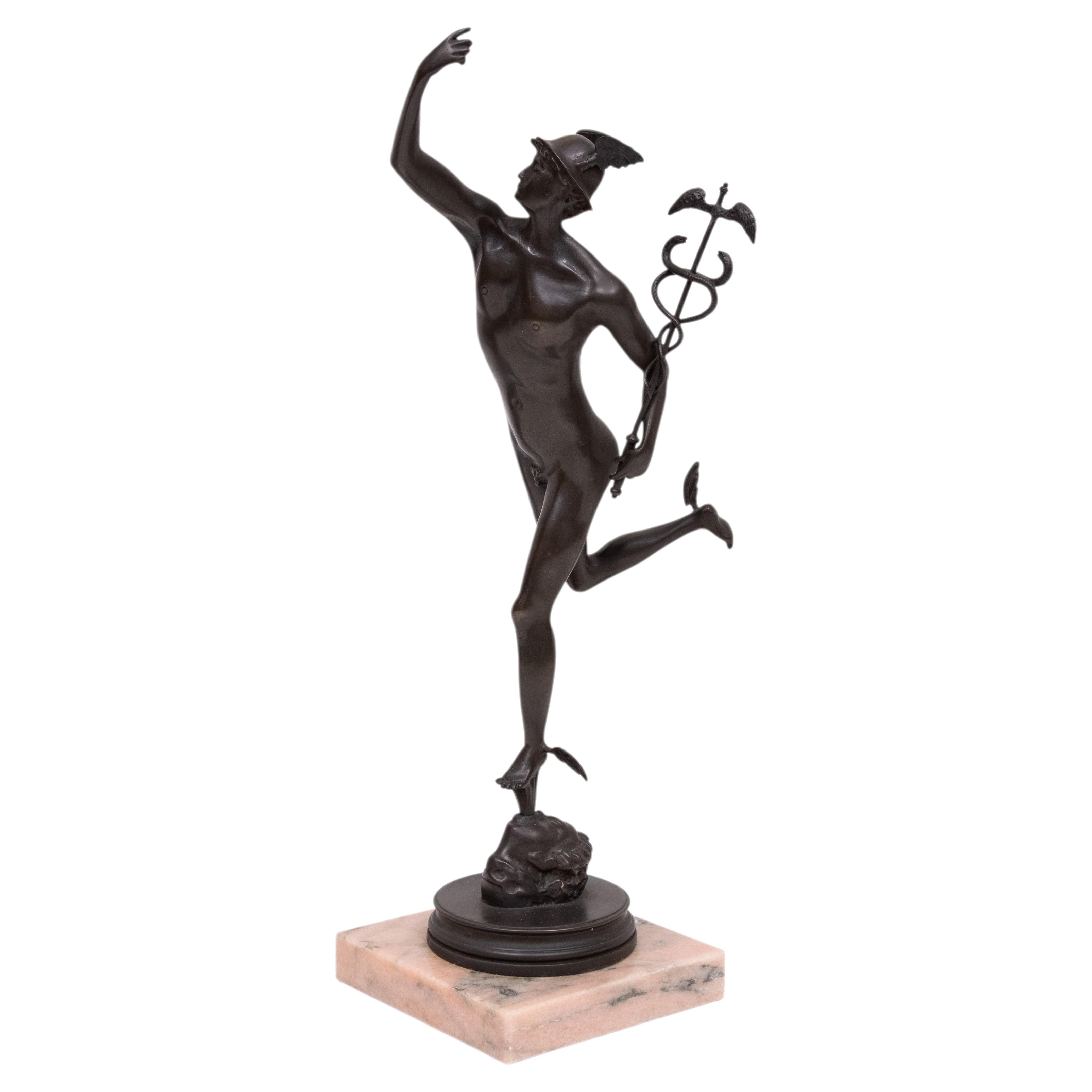 Italian Bronze Sculpture Of Mercury/Hermes after Giambologna